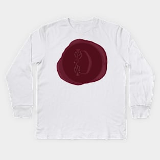 Wax Seal Monogram "D" Kids Long Sleeve T-Shirt